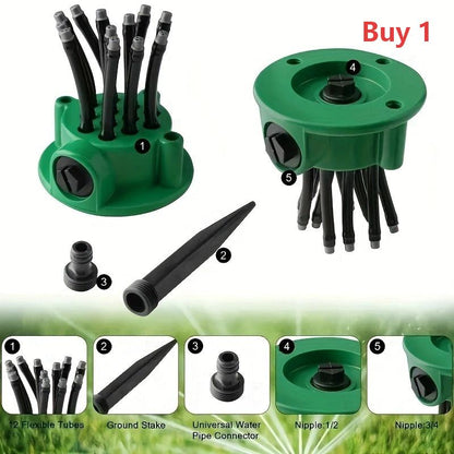 💧360° Coverage Precision Garden Irrigation Sprinkler💚✨-Adjustable Nozzle, Even Watering for Lawns, Flower Beds & Vegetables.
