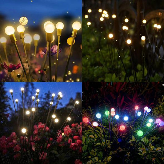 🔥2026 Hot Sale 56% OFF✨Starburst Swaying Solar Garden Lights,Perfect for Pathway, Yard or Garden Party.🏡🌙
