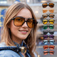 Occhiali da Sole Estivi Retrò e Leggeri con Protezione UV，Vintage Frame, Classic Style, All-Day Comfort. Perfect for Driving, Beach & Daily Wear! 😎🌞🛡️