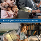 ⏳LAST DAY SALE 60% OFF !!📢📖USB rechargeable book LED light with clip for reading in bed
