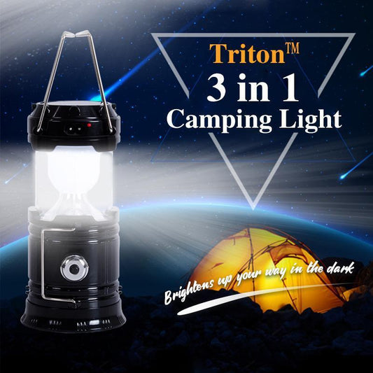 [🎁This Is A Bright Gift& SALE 60% OFF]💡3-in-1 Camping Lantern，Portable Outdoor LED Flame Lantern Flashlights