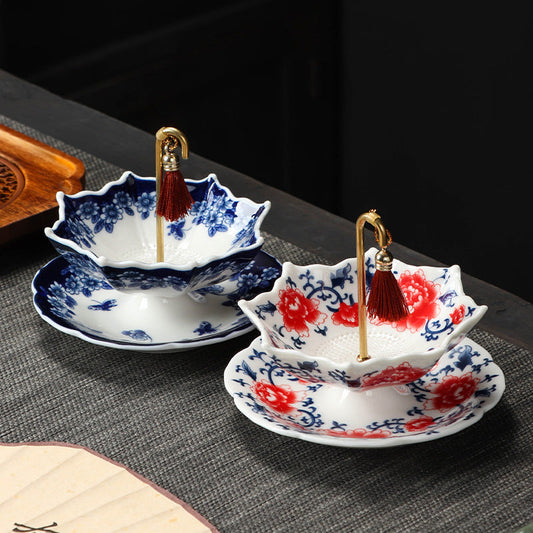 🔥2026 Hot Sale 50% OFF✨⚡ 50K+ SOLD! 🎁Umbrella-Shaped Ceramic Tea Strainer Set  A Whimsical Gift For Tea Lovers! 💝🍵✨