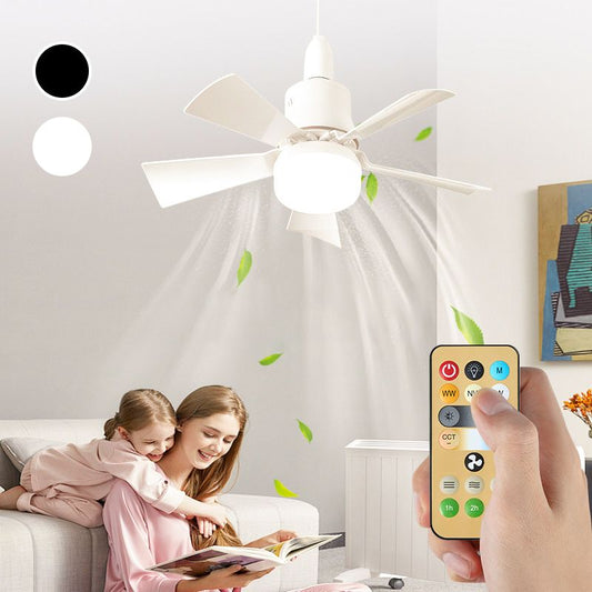 🏆LAST DAY SALE 50% OFF🔥SmartBreez™ 40W LED Ceiling Fan Light – 20.5” Ultra-Quiet with Remote 🎯 | E27 + FREE B22 Adapter 🔌 | For Bedroom 😴, Kitchen 👩‍🍳 & Garage 🛠️ – UK Ready! 🇬🇧