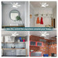 🏆LAST DAY SALE 50% OFF🔥SmartBreez™ 40W LED Ceiling Fan Light – 20.5” Ultra-Quiet with Remote 🎯 | E27 + FREE B22 Adapter 🔌 | For Bedroom 😴, Kitchen 👩‍🍳 & Garage 🛠️ – UK Ready! 🇬🇧