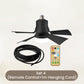 🏆LAST DAY SALE 50% OFF🔥SmartBreez™ 40W LED Ceiling Fan Light – 20.5” Ultra-Quiet with Remote 🎯 | E27 + FREE B22 Adapter 🔌 | For Bedroom 😴, Kitchen 👩‍🍳 & Garage 🛠️ – UK Ready! 🇬🇧