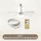 🏆LAST DAY SALE 50% OFF🔥SmartBreez™ 40W LED Ceiling Fan Light – 20.5” Ultra-Quiet with Remote 🎯 | E27 + FREE B22 Adapter 🔌 | For Bedroom 😴, Kitchen 👩‍🍳 & Garage 🛠️ – UK Ready! 🇬🇧