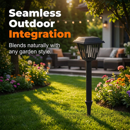 💡✨Outdoor Solar Powered Mosquito Killer Lamp-Stake or Stand Use. Protect Your Yard Day & Night! 🔋
