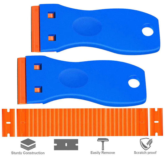 🛠️💪Multifunctional Glue Removal Shovel - 11-Piece Set，Scrapes Stickers, Caulk & Residue with Ease. A Must-Have Cleaning Tool! ✨