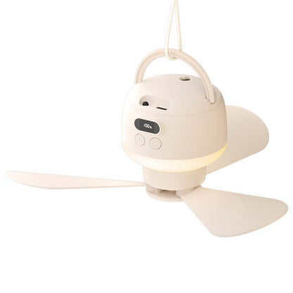 🔥Only ￡19.99💴 Limited Stock⏰ Portable USB Ceiling Fan with LED Light |💡 USB-Powered, Hang Anywhere, Ideal for Camping & Home – Cash on Delivery ✅