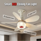 💡🌀🎵 3-In-1 Ceiling Fan With Light And Bluetooth Speaker – Smart Remote, 3 Fan Speeds, Dimmable LED, Crystal Clear Sound. Perfect For Bedroom, Living Room & Patio! 🏠✨🎶