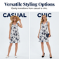 🔥Summer Dress – Cool Just In! Mega Sale70%OFF💥! Floral sleeveless V-neck dress with pockets 👗🌸