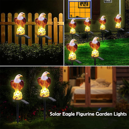 📢📢50% OFF !! ⏰Outdoor Eagle Design Solar Powered Garden Stake Light🦅