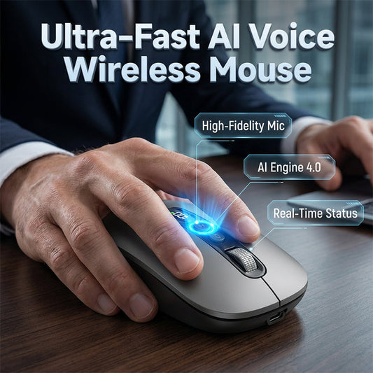 ⏳Limited-time 50% off⏰AI Smart Voice Wireless Mouse  Real-Time Translation, Silent Click  Boosts Productivity For Work & Study! ⚡🖱️💬