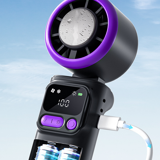 ❄️🌬️ 50% OFF!|Portable Neck Fan with Semiconductor Ice Cooling Plate