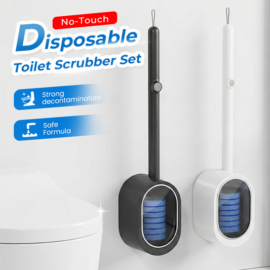 ⏳LAST DAY SALE ONLY ￡14.99!🏆SOPAMI™ Hygiene+ Disposable Toilet Brush System – 32 Refill Heads + Ergonomic Holder 🔄 | No-Touch, Under-Rim & Corner Cleaner | Leak-Proof, Odour-Free & RV-Friendly 🚽🇬🇧