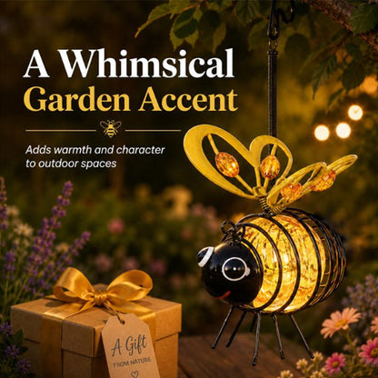 🔥Last day Only ￡10.99!✨🐝Solar-Powered Hanging Bee Light