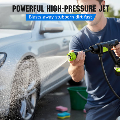 💦 LIMITED-TIME 50% OFF🔥Portable Cordless Pressure Washer, 6-in-1 Rechargeable High Pressure Car Cleaning Gun