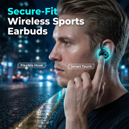 🔥2026 Hot Sale 80% OFF✨⚡ 50K+ SOLD! 🎁Wireless Earhook Bluetooth 5.2 Earbud Stereo Sports Earphone