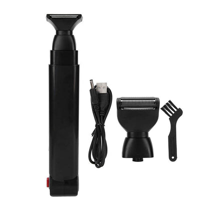 🪒💪 Reach-Anywhere Body Trimmer – Extendable handle, precision heads. Trim back, chest & legs yourself – no help needed! 🧔✨