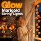 💀New Arrival 50% OFF! 🌼 Artificial Marigold Flower Led String Light – Perfect For Day Of The Dead & Halloween, 20 Leds, 8 Modes, Waterproof. Create A Festive Altar Or Spooky Porch! 🕯️🎃🧡