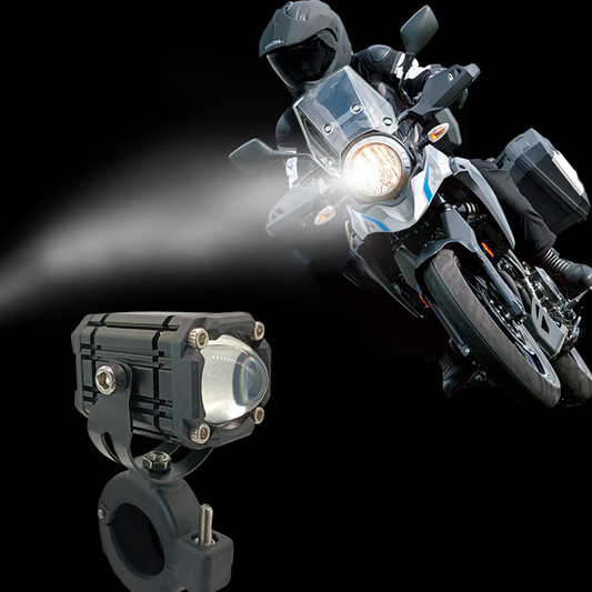 🔥Hot Sale 60%OFF！🔦 Universal Motorcycle LED Driving Lights — Ultra-Thin Design | 6000K Cool White | Off-Road & Street Use