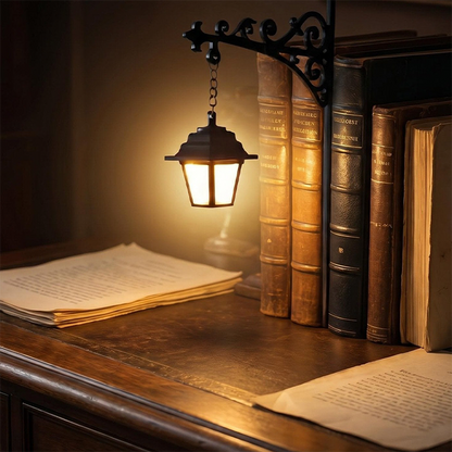 🏆 Last Day Special Price £11.99 !💝 Miniature Retro Streetlight Bookend Light
