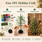 ⏳💥Final 3 hours-￡7.99!!  🔥 Elegant Beaded Mini Christmas Tree – Collector's Holiday Decor Set, Tabletop 🎄