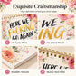 HERE WE F*CKING GO AGAIN Wall Calendar | Funny Floral A4 Calendar | Monthly Sarcastic Quotes