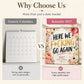 HERE WE F*CKING GO AGAIN Wall Calendar | Funny Floral A4 Calendar | Monthly Sarcastic Quotes