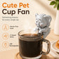 ⏳Limited-time 70% off！🌬️Naturally cools and protects your esophagus！🐘Cute Pet Cup Hanging Mini Fan🐘🦖💨