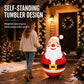 🎄🎅Christmas Special 50% Off！🤶Santa Claus is coming to your home with gifts！🎁150cm Inflatable Santa Claus Tumbler with LED Light Christmas Outdoor Party Decoration