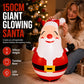 🎄🎅Christmas Special 50% Off！🤶Santa Claus is coming to your home with gifts！🎁150cm Inflatable Santa Claus Tumbler with LED Light Christmas Outdoor Party Decoration