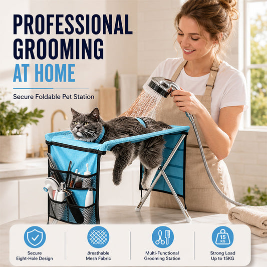 ⏳Limited-time 50% off⏰2-in-1 Foldable Pet Grooming Bed🐱🐶