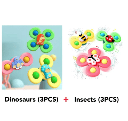 ⚡ On sale today only ￡9.99！! 🧸 Suction cup spinners for fun and play