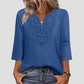 💗Limited time special price💕Lace-Trim V-Neck Blouse – Breathable Fabric & Flattering Drape
