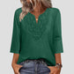 💗Limited time special price💕Lace-Trim V-Neck Blouse – Breathable Fabric & Flattering Drape