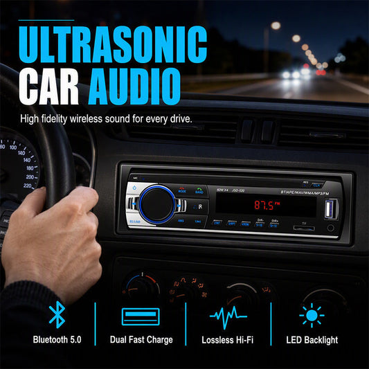 🔥 LIMITED TIME 60% OFF! ⚡50K+ SOLD🎵🚗 Bluetooth Car Radio – Bluetooth 5.0, dual USB & lossless audio (FLAC/APE). Hands-free calling, crisp sound – upgrade your drive! 📻✨