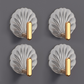 🔥Only ￡5.99！💴🐚 Shell-Shaped Adhesive Wall Hooks – No Drilling Needed!