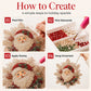🎄 Christmas Diamond Art Hanging Kit – Sparkling DIY Holiday Ornaments for Door, Window & Wall Decor