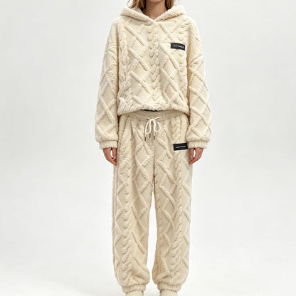 ❄️Hot Sale-50% OFF🧸 Women's 2-Piece Plush Fleece Set – Cosy Winter Style