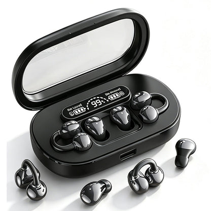🔥2026 Hot Sale 60% OFF✨⚡ 50K+ SOLD! 🎁💥🎧 2-in-1 Wireless Earbuds with Digital Display – Open-Ear Sports Clips & Mini Sleep Earbuds