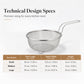 🔪 50% OFF NOW! 🍳 Stainless Steel Sieve with Handle – Fine mesh, durable & easy-grip – Perfect for straining pasta, fruits & veggies 💧