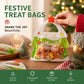 💖LAST DAY SALE 50% OFF!!🎁Easy Fill, Easy Seal🎄 Festive Self-Seal Treat Bags – Santa & Snowman Print | Resealable, Food-Safe & Perfect for Cookies, Chocolates & Little Gifts 🎅⛄