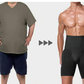 ⏳Time-limited Special⏰Men's Compression Shorts - High Waist Tummy Control & Sweat-Wicking
